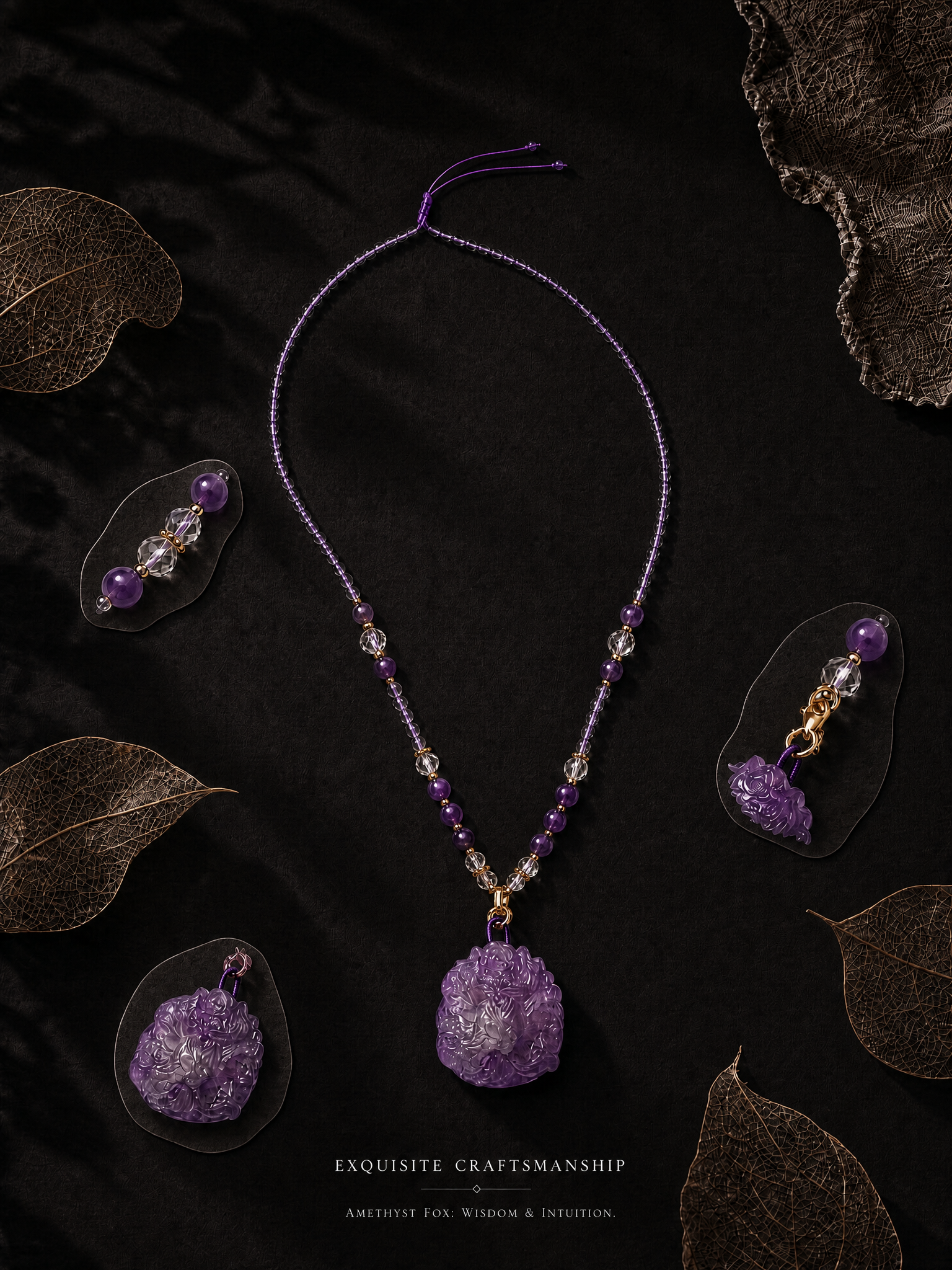 Amethyst Foxlight Necklace