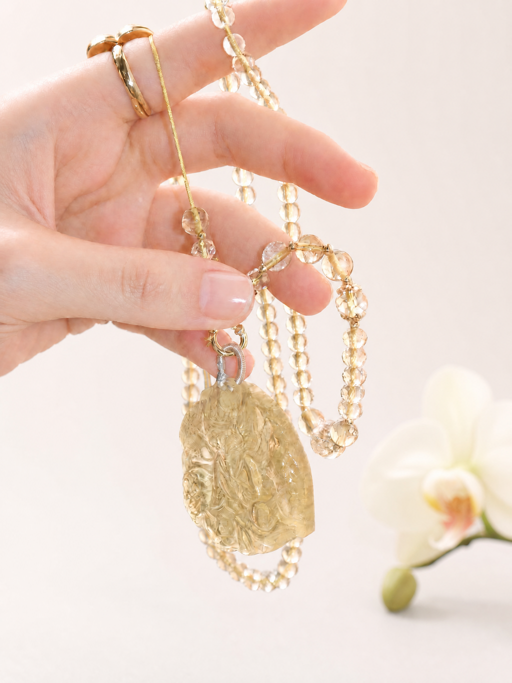 Citrine Foxlight Necklace