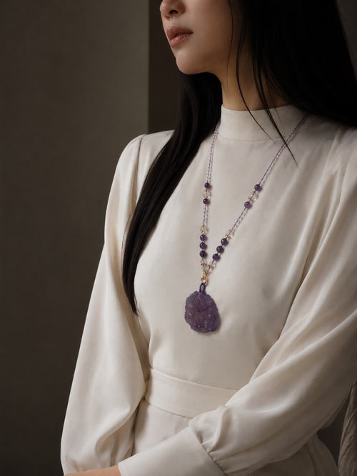 Amethyst Foxlight Necklace