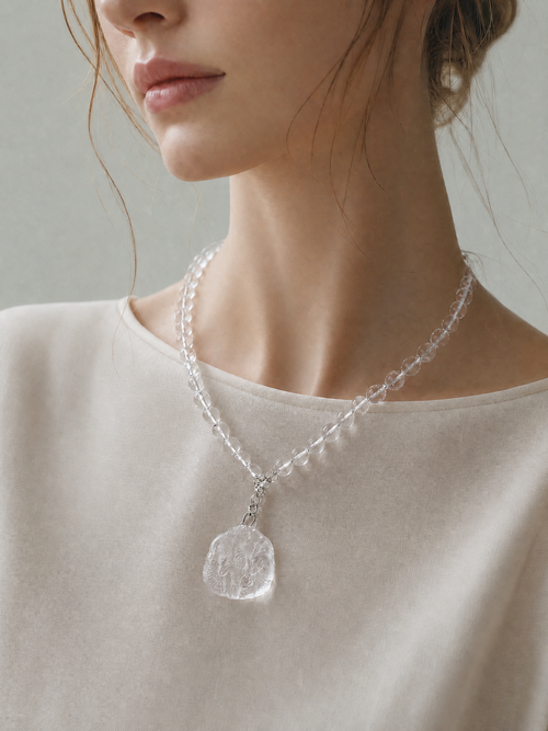 Clear Quartz Foxlight Necklace